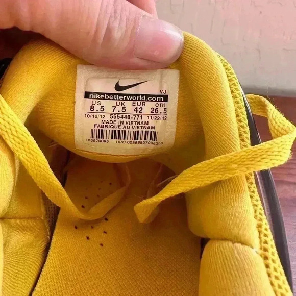 Nike Free Huarache Light Freeharachi Yellow 555440 771 - Picture 11 of 12